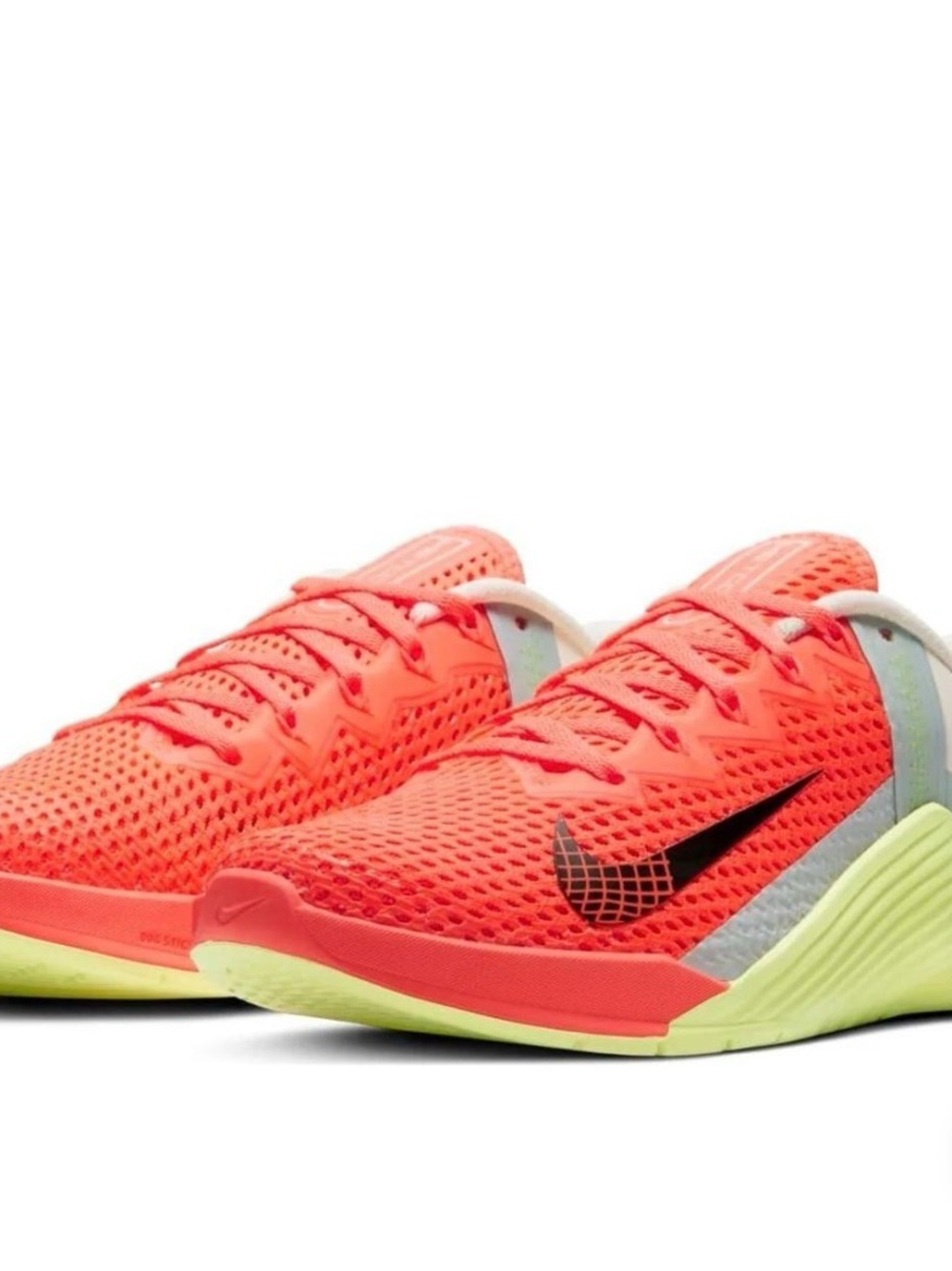 Nike Metcon 6 Training Shoes Womens neon, orange, and yellow!